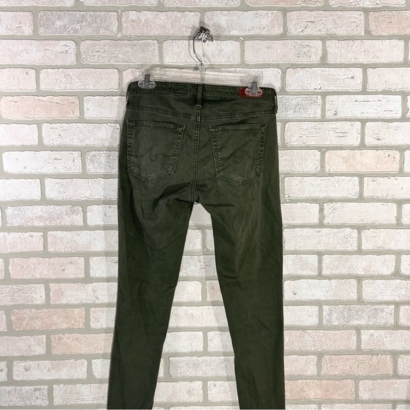 Ag The Abbey Ankle Midrise Super Skinny Ankle Jeans in Dark Olive Green Size 26 - Picture 9 of 11